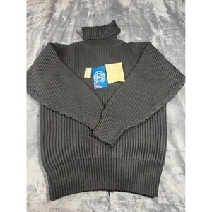 Jennifer Moore Vintage Turtleneck Sweater Ribbed Knit‎ Lambswool Blend Small